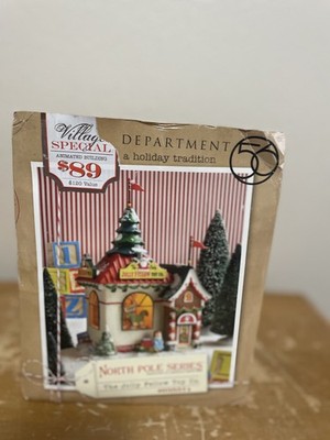 Department 56 North Pole Series #4035571 THE JOLLY FELLOW TOY CO. Open Box