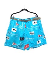 Columbia PFG Men's Swim Shorts UPF 50 Omni-Shade Fish Print Pockets Size XL