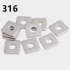316 Stainless Steel Square Washer M10 M12 M16 M20