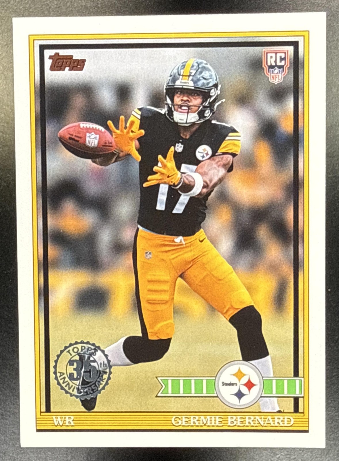 2026 Topps Germie Bernard #91TR-25 1991 Rookie RC Steelers