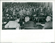 1950 Harry S Truman Treas Secy John Snyder At Budget Seminar Politics 7X9 Photo