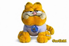 Vintage 1978, 1981 Garfield in Pajamas  Slippers Dakin Plush Toy 14" EXCELLENT