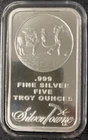SilverTowne Prospector 5 Oz Bar .999 Fine Silver