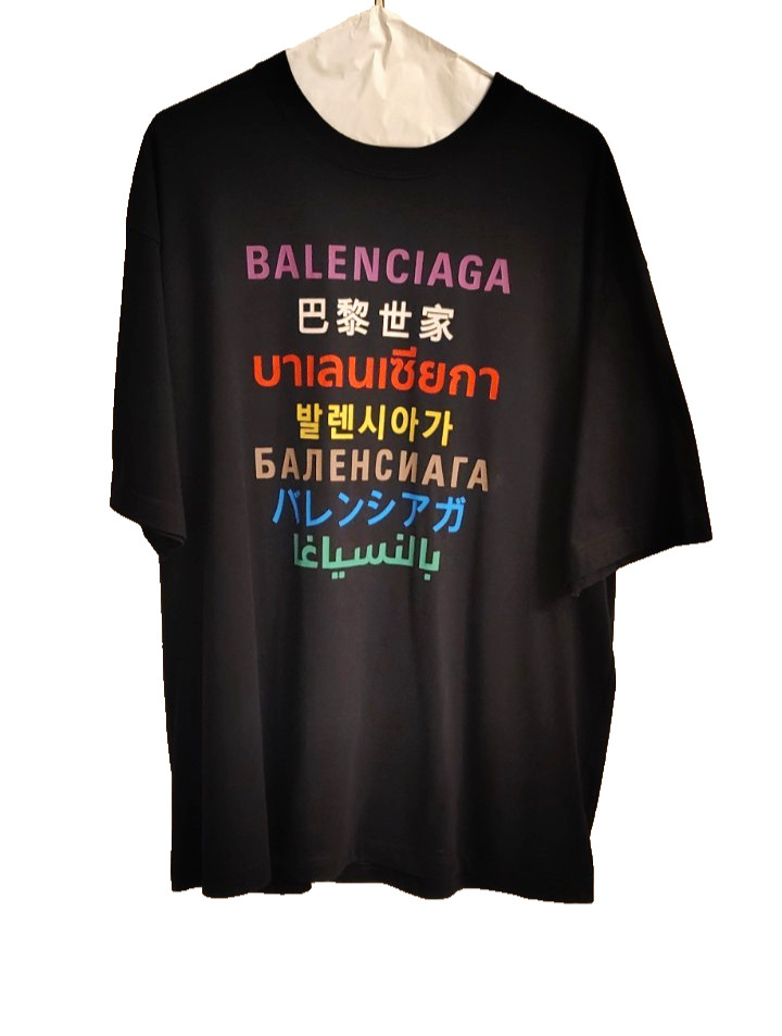 BALENCIAGA -- Multi Languages T-Shirt (Size S)