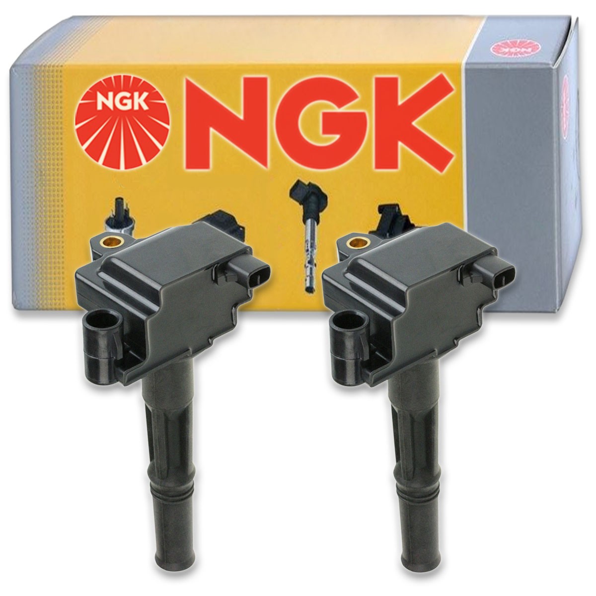 2 pcs NGK Ignition Coil for 1995-1999 Toyota Paseo 1.5L L4 - Spark Plug Tune we