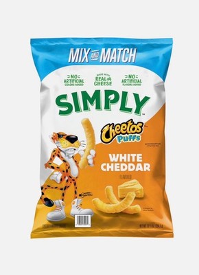 Cheetos Simply White Cheddar Puffs, 12.5 oz. Free Shipping
