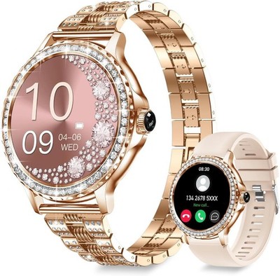 Smart Watches for Women(Make/Answer ) with Diamond:1.3'' Fitness Tracker Watch...