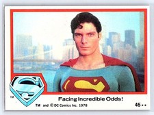 1978 Topps Superman-Movie #45 - Facing Incredible Odds! 