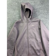 Under Armour ColdGear Infrared Jacket Womens M Purple Full Zip Hooded Softshell
