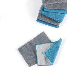 5PCS Bamboo Fiber Dishwashing Cloth Multi Purpose Cleaning Towels Kitchen