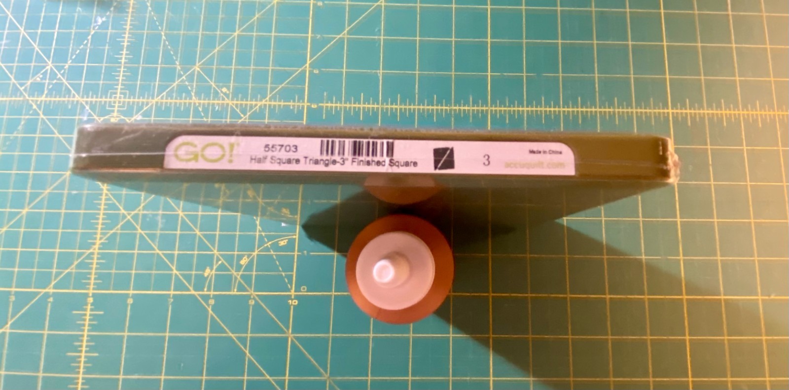 Accuquilt GO! Fabric Die Cutter: Half Square Triangle: #55703