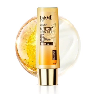 Lakmé Dry Mattex Sunscreen SPF 50 PA++++ Barrier Repair &Healthy Glow Fluid 50ml