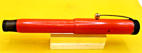 Parker Vintage bandloser Junior Duofold Kugelschreiber -- roter Hartgummi - fein - großer Aufdruck - Bild 5 von 10