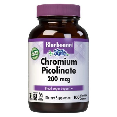 Bluebonnet Chromium Picolinate 200 Mcg 100 Veg Capsules