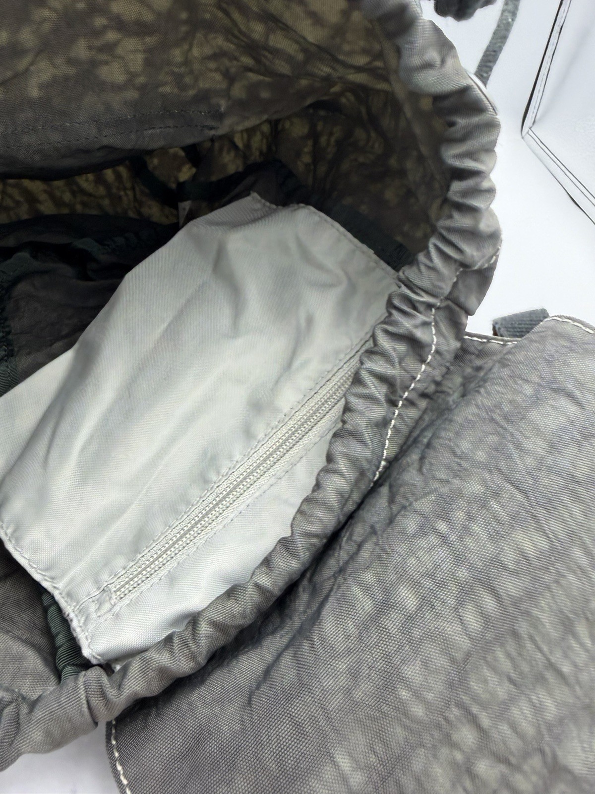 Gray Kipling Backpack Drawstring Hook And Loop Ad… - image 20