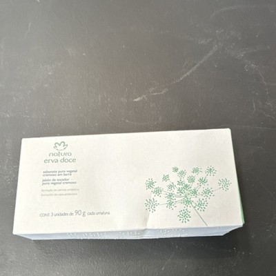 Natura Erva Doce All Natural Plant-Based Body Bar Soap Multipack 3 x 90g