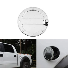 Gas Tank Cap Fuel Filler Door Cover Trim For 09-14 Ford F150 Chrome Accessories