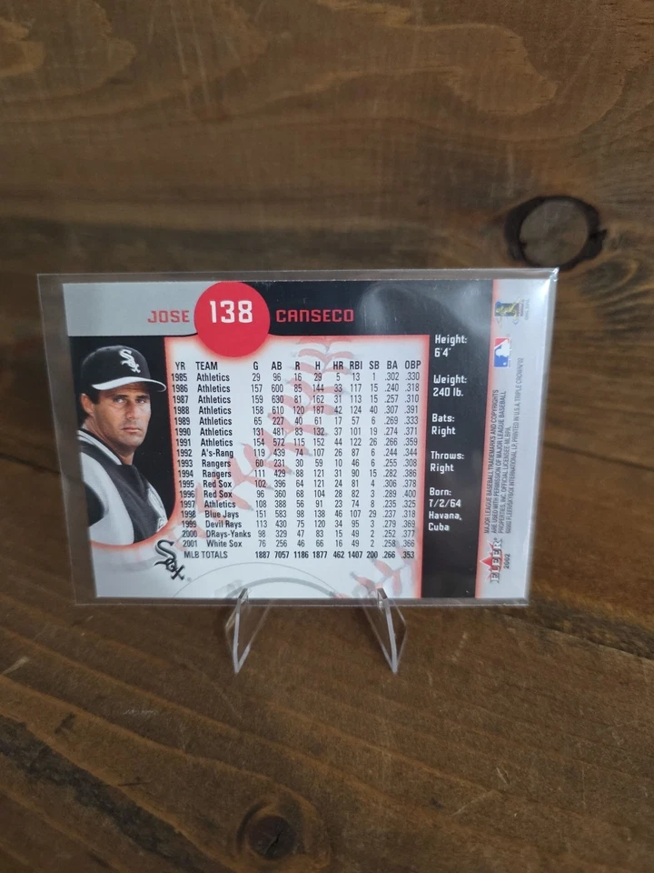 2002 Fleer Triple Crown - Jose Canseco #138 - Image 2 of 2