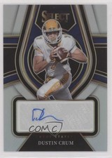 2022 Select Draft Picks Rookie Signatures Silver Prizm Dustin Crum Auto i9i