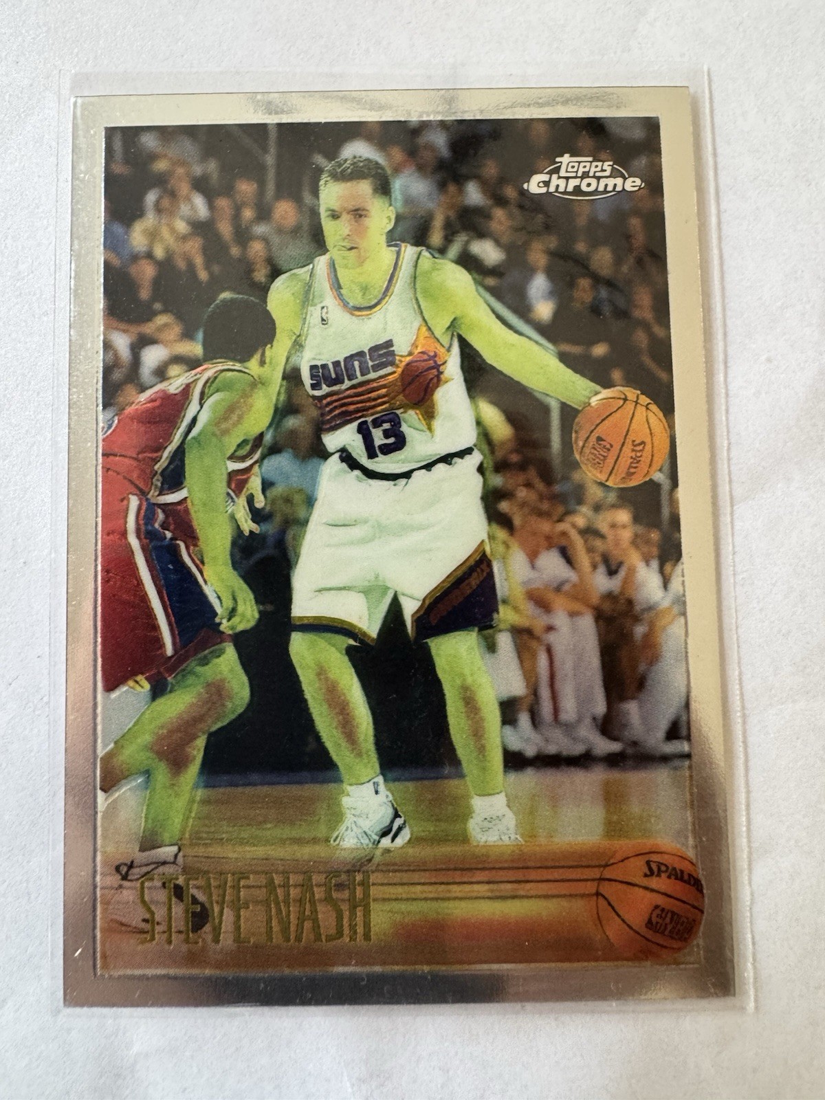 1996-97 Topps Chrome - Steve Nash # 182 (RC) ROOKIE Card - Phoenix SUNS Guard 
