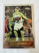 1996-97 Topps Chrome - Steve Nash # 182 (RC) ROOKIE Card - Phoenix SUNS Guard . rookie card picture