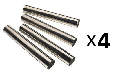 Fox Run Set of 4 Tinplated Steel Cannoli Forms (4-Pack)