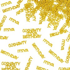 100pcs Go Shawty It  s Your Birthday Confetti, Glitter Gold Happy Birthday