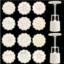 14 Pcs Bath Bomb Mold Set Includes 2 Bath Bombs Press And 12 patterns