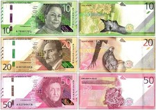 Peru 10-50 Soles 3 Pieces Set, 2019, P-196-198, UNC