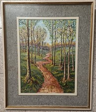 Quadro olio su tela Genovese 40x50 tecnica spatola