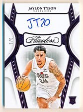 2024-25 Flawless Jaylon Tyson Rookie Autographs Amethyst Auto Rc #RAU-JTY (3/3)