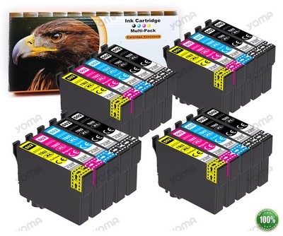 20 Patronen XL Kompatibel für Epson 502 XP-5100 5105 5115 WF-2860 2865DWF