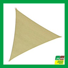 VELA OMBREGGIANTE TRIANGOLARE ECRU TRASPIRANTE RINFORZO LATERALE MISURE VARIE