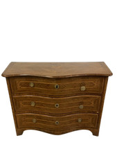 Cassettone Barocco  Luigi XVI intarsiato XVIII Secolo mosso