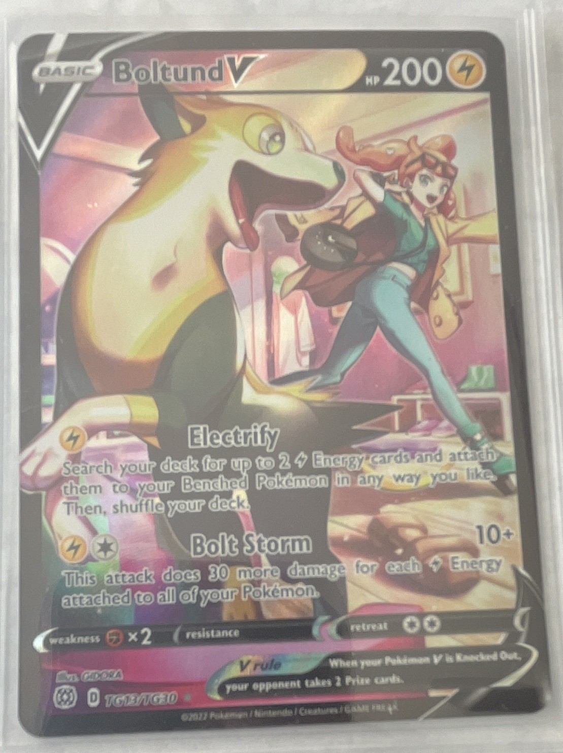 Boltund V TG13/TG30 Brilliant Stars Trainer Gallery Ultra Rare Full Art Holo