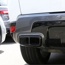 For Range Rover Sport 2018-2022 Steel Svr Style Black Exhaust Tips Trim Covers