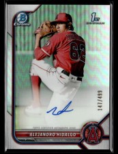 Alejandro Hidalgo #'d /499 AUTO - 2022 Bowman 1st Chrome Prospect Autograph REF