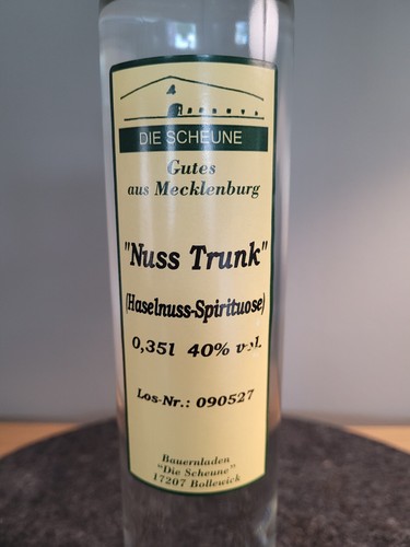 Nuss Trunk Haselnuss-Spirituose 40% Alkohol Die Scheune Gutes aus Mecklenburg - Bild 3 von 6