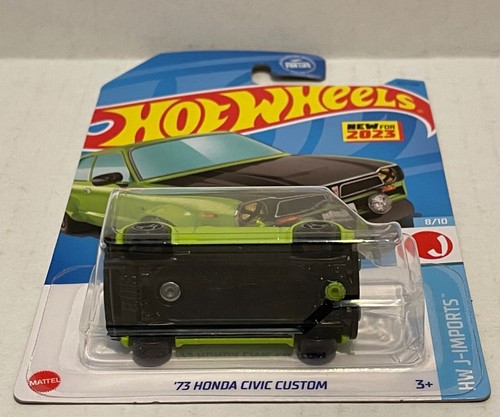 HW '73 HONDA CIVIC CUSTOM GREEN 2023 F-CASE J-IMPORTS SERIES 8/10 - Picture 5 of 6