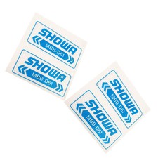 Showa MBBD61 Bleu Fourche Stickers Graphique Sur Transparent Vinyle S 36mm x 4