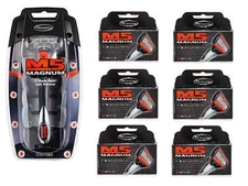 Personna M5 Magnum System Handle with Tray and 26 Refill Cartridges