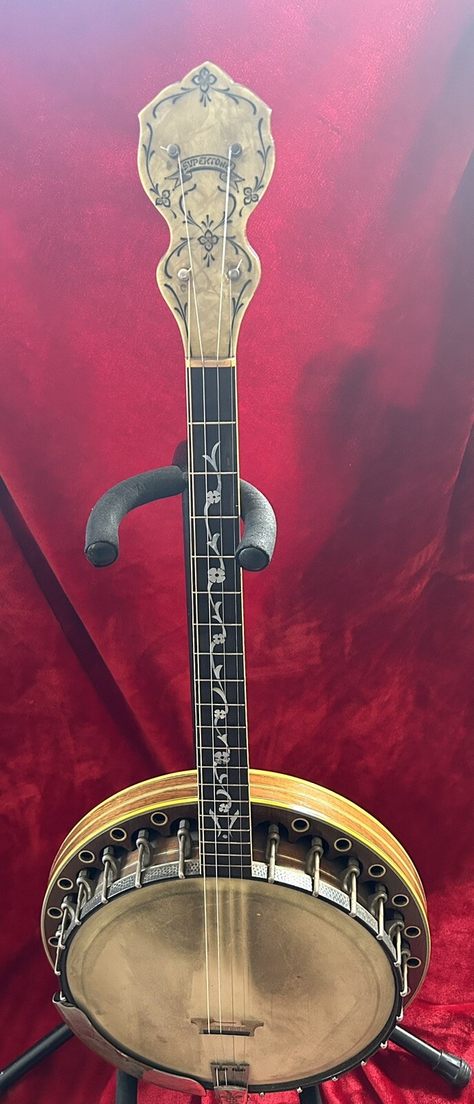 Vintage 1930's Supertone Plectrum 4 String Banjo eBay