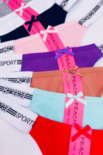 6 Women Cotton Yoga Sport Thongs Panties Lot G String underwear Pack Size S~XL - Video 1 of 1