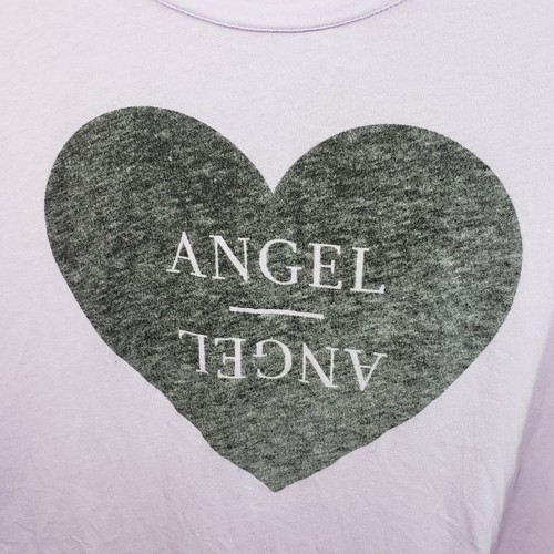 Victoria Secret Pajama Dress Size Small Purple Long Sleeve Distressed Angel - Picture 3 of 5