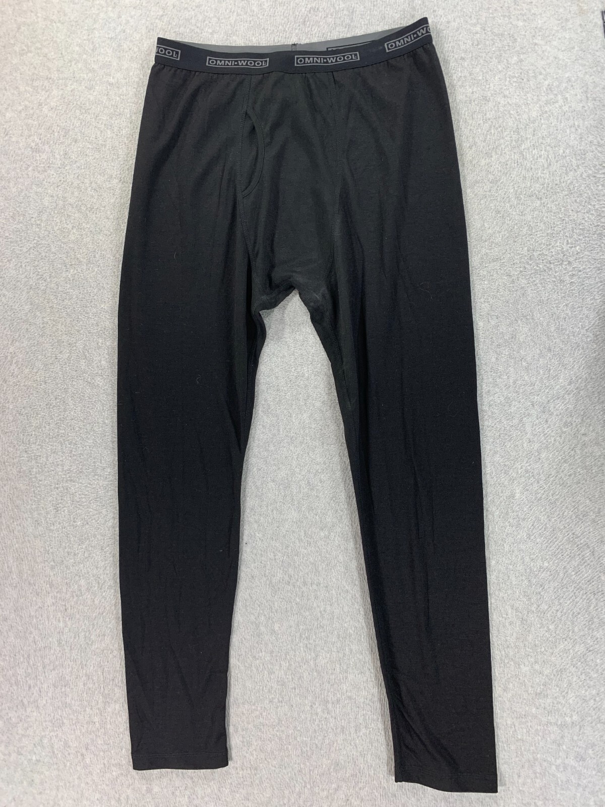 Omni Wool Polyester Wool Base Layer Bottoms (Men's XL) Black eBay