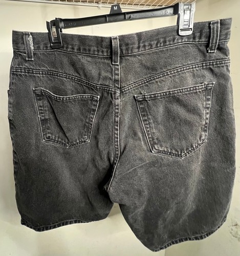 Vintage Mens Jean Shorts Faded Black Cherokee Baggy Distressed 90s Jorts 36