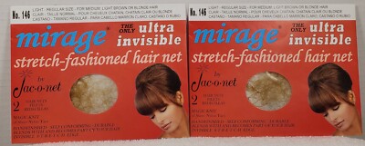 ''BUY 1 GET 1 FREE''  Jac-O-Net  #146 Mirage Invisible  thin Hair Net  blond COLOR