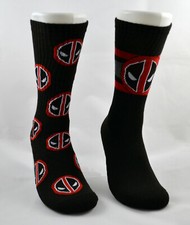Calcetines Deadpool para hombre Hyp Marvel Comics superhéroe paquete doble hipnótico