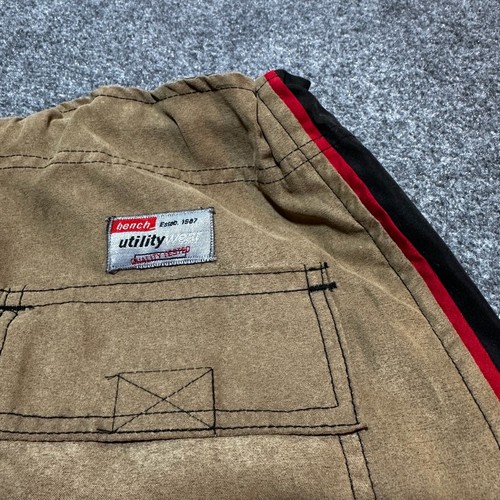 NEW Bench Pants Mens 30 Brown Flat Front Adjustable Cords 3/4 Length Utility - Picture 10 of 12