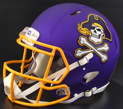 ecu youth football helmet East Carolina University LightHeaded SP face mask East Carolina Pirates Riddell Speed